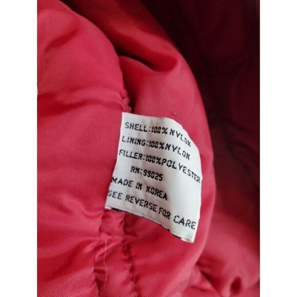 Vtg Colosseum USC Satin Bomber Insulated Varsity Jacket Mens 2XL Red Yellow Logo - Picture 11 of 16